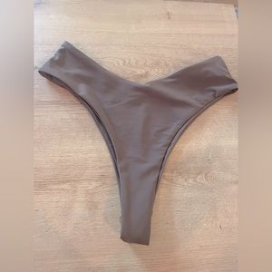 NWOT Brown High cut brown bikini bottoms